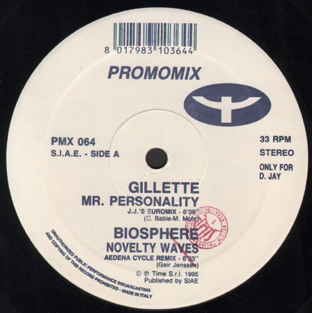 VARIOUS (GILLETTE / BIOSPHERE / DIGITAL EXPRESS / S.A.I.N.) - Promo Mix 64  (Mr.Personality / Novelty Waves / The Club / It's Alright)