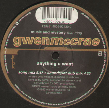 MUSIC & MYSTERY - Anything U Want - Feat. Gwen McCrae