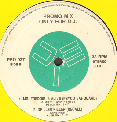 VARIOUS (PRODIGY / DJ CREATOR / PSYCO VANGUARD / RECALL) - Promo Mix 37 (Everybody In The Place / I'm The Creator / Mr. Freddie Is Alive / Driller Killer)