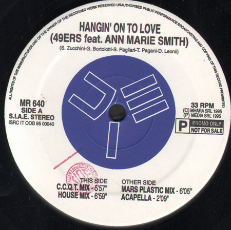 49ERS - Hangin' On To Love , Feat. Ann Marie Smith 