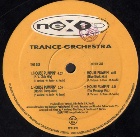 TRANCE ORCHESTRA - House Pumpin' 