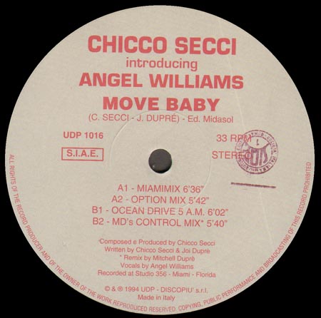 CHICCO SECCI PROJECT - Move Baby, Introducing Angel Williams