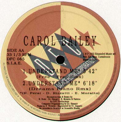CAROL BAILEY - Understand Me (The Remixes)