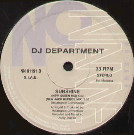 DJ DEPARTMENT - Sunshine