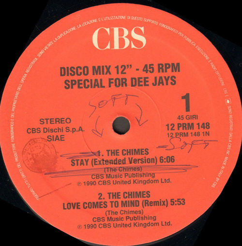 THE CHIMES / CULTURE BEAT - Only For Dee Jays 148 (Stay / Love Comes To Mind / Tell Me That You Wait)