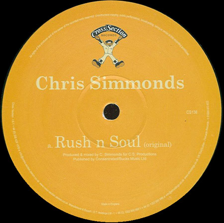 CHRIS SIMMONDS - Rush N Soul / Runaway