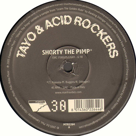 TAYO & ACID ROCKERS - Shorty The Pimp