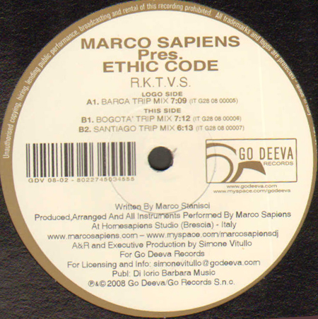 MARCO SAPIENS - R.K.T.V.S., Pres. Ethic Code
