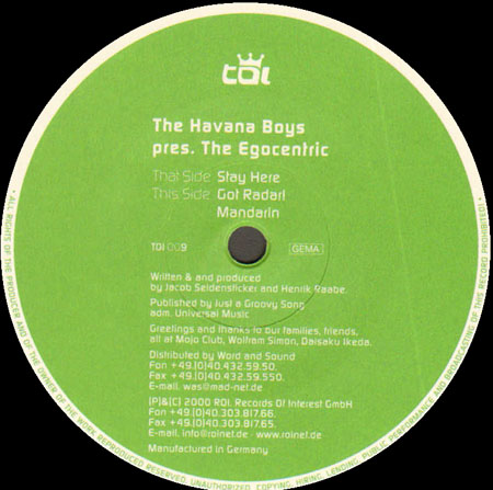 THE HAVANA BOYS - Stay Here, Pres. The Egocentric