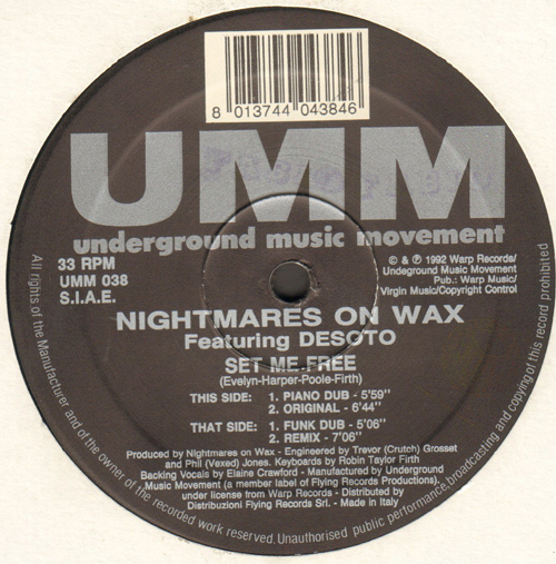 NIGHTMARES ON WAX - Set Me Free, Feat. Desoto
