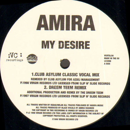 AMIRA - My Desire (Club Asylum,  Dreem Teem, Tim Deluxe rmxs)