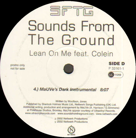SOUNDS FROM THE GROUND - Lean On Me (MaUVe Rmxs)