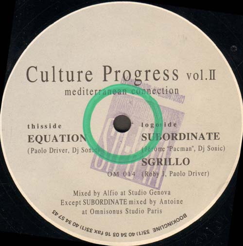 CULTURE PROGRESS - Vol. II (Mediterranean Connection)