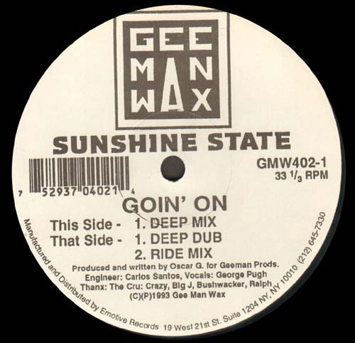 SUNSHINE STATE - Goin' On