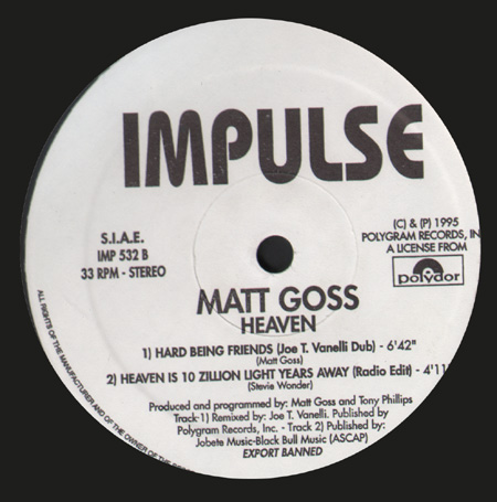 MATT GOSS - Heaven (Joe T. Vannelli Rmxs)