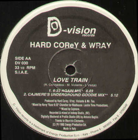 HARD COREY & WRAY - Love Train (Cajmere , Kerri Chandler Rmxs)