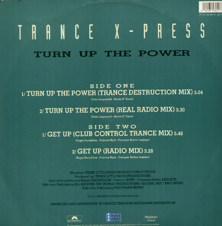 TRANCE X-PRESS - Turn Up The Power / Get Up