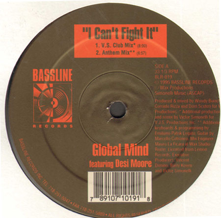 GLOBAL MIND - I Can't Fight it , Feat. Desy Moore