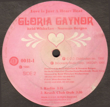 GLORIA GAYNOR - Love Is Just A Heartbeat Away