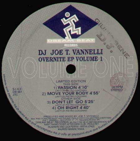 JOE T. VANNELLI - Overnite EP Volume 1
