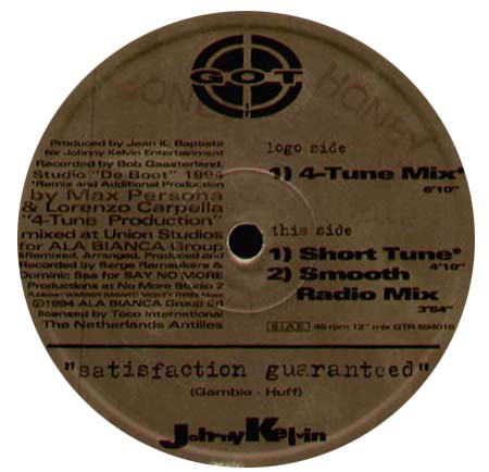 JOHNNY KELVIN - Satisfaction Guaranteed