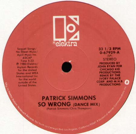 PATRICK SIMMONS - So Wrong