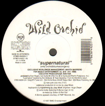 WILD ORCHID - Supernatural (Florian Richter - Jason Nevins Rmxs)