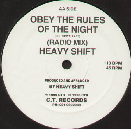 HEAVY SHIFT - Obey (The Rules Of The Night)