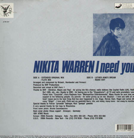 NIKITA WARREN - I Need You