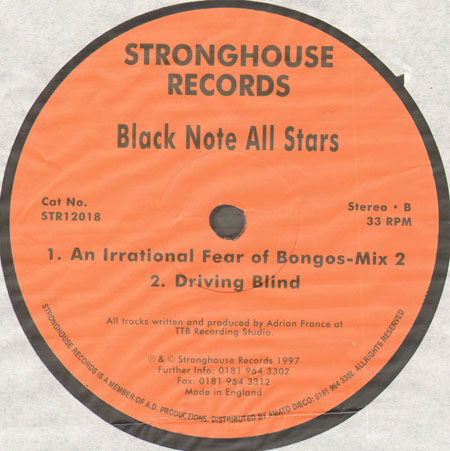 BLACK NOTE ALL STARS - An Irrational Fear Of Bongos