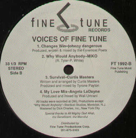 VARIOUS (RONNI / BARBARA DIXON / JOHNNY DANGEROUS / CURTIS MASTERS) - Voices Of Fine Tune