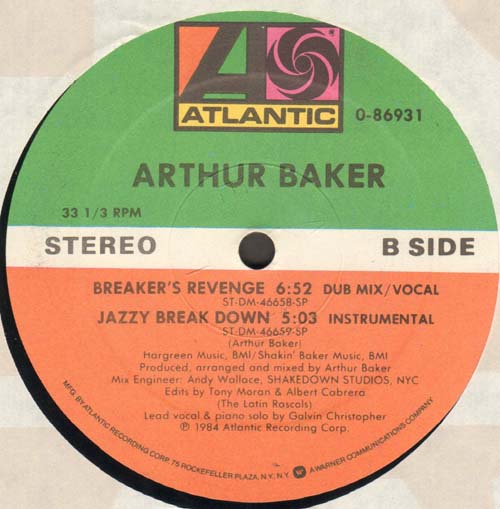 ARTHUR BAKER - Breaker's Revenge