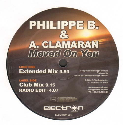 PHILIPPE B. & ANTOINE CLAMARAN - Moved On You