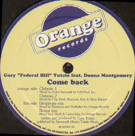 FEDERAL HILL - Come Back , Feat. Donna Montgomery