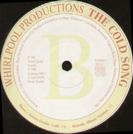 WHIRLPOOL PRODUCTIONS - The Cold Song