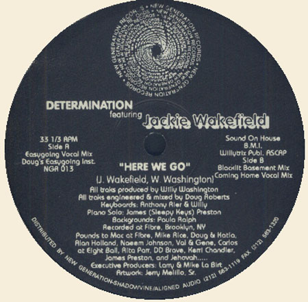 DETERMINATION, FEAT. JACKIE WAKEFIELD - Here We Go