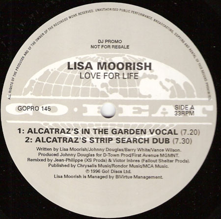 LISA MOORISH - Love For Life (Alcatraz's Strip Search Vocal & Dub)