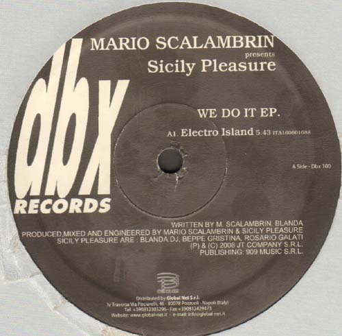 MARIO SCALAMBRIN - We Do It Ep - Pres. Sicily Pleasure