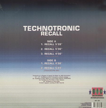 TECHNOTRONIC - Recall, Feat. Ya Kid K