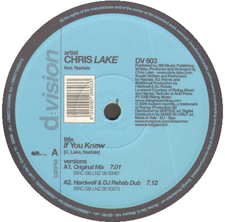CHRIS LAKE - If You Knew, Feat. Nastala