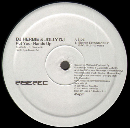 DJ HERBIE - Put Your Hands Up, With & Jolly DJ