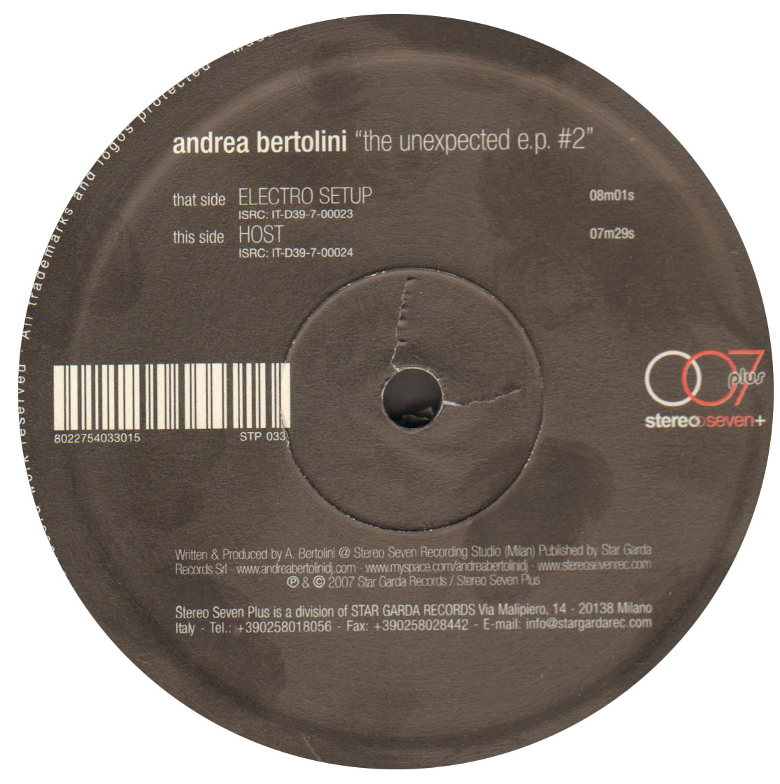 ANDREA BERTOLINI - The Unexpected EP #2