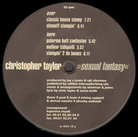 CHRISTOPHER TAYLOR - Sexual Fantasy