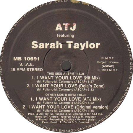 ATJ FEAT SARAH TAYLOR - I Want Your Love