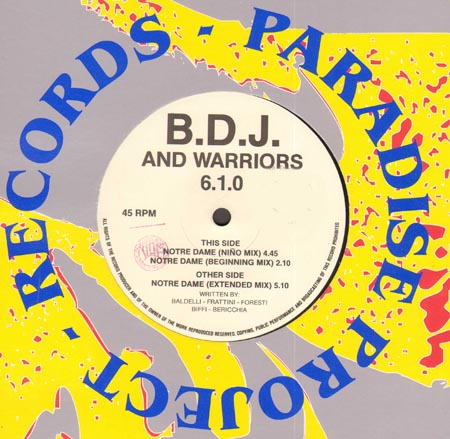 B.D.J. AND WARRIORS (TOSI BRANDI, BALDELLI) - Notre Dame