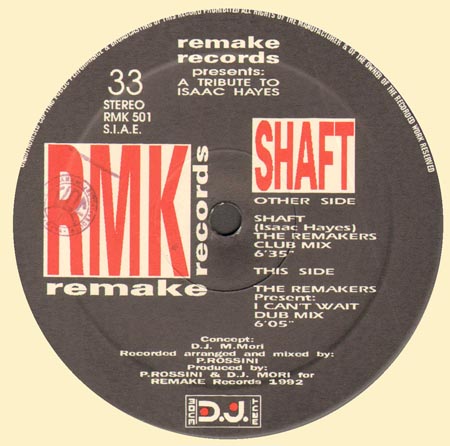 THE REMAKERS - Remake Records Presents: A Tribute To Isaac Hayes