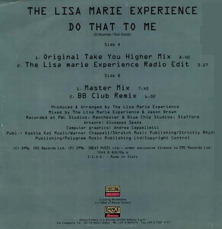 LISA MARIE EXPERIENCE - Do That To Me