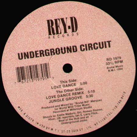 UNDERGROUND CIRCUIT - Love Dance / Jungle Groove