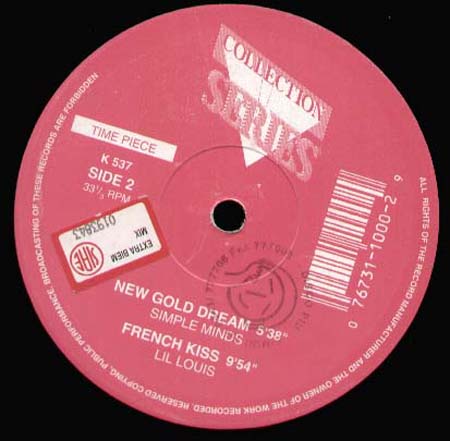 VARIOUS (JAMES BROWN / PETER TOSH / LIL LOUIS / SIMPLE MINDS) - I got you / Buk-in-hamm Palace / French Kiss / New Gold Dream