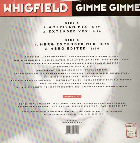 WHIGFIELD - Gimme Gimme